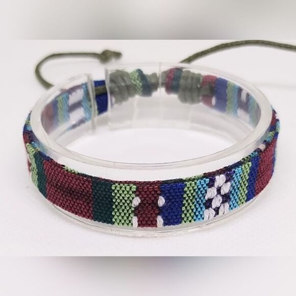 Men's bracelet striped punk new e77 - Picture 1 of 1